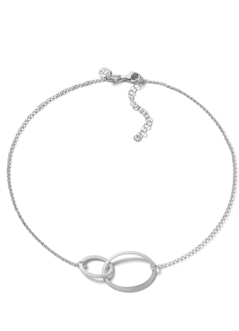 Casa Jewelry Dames Saskia S Satin ketting van zilver in de kleur Zilver