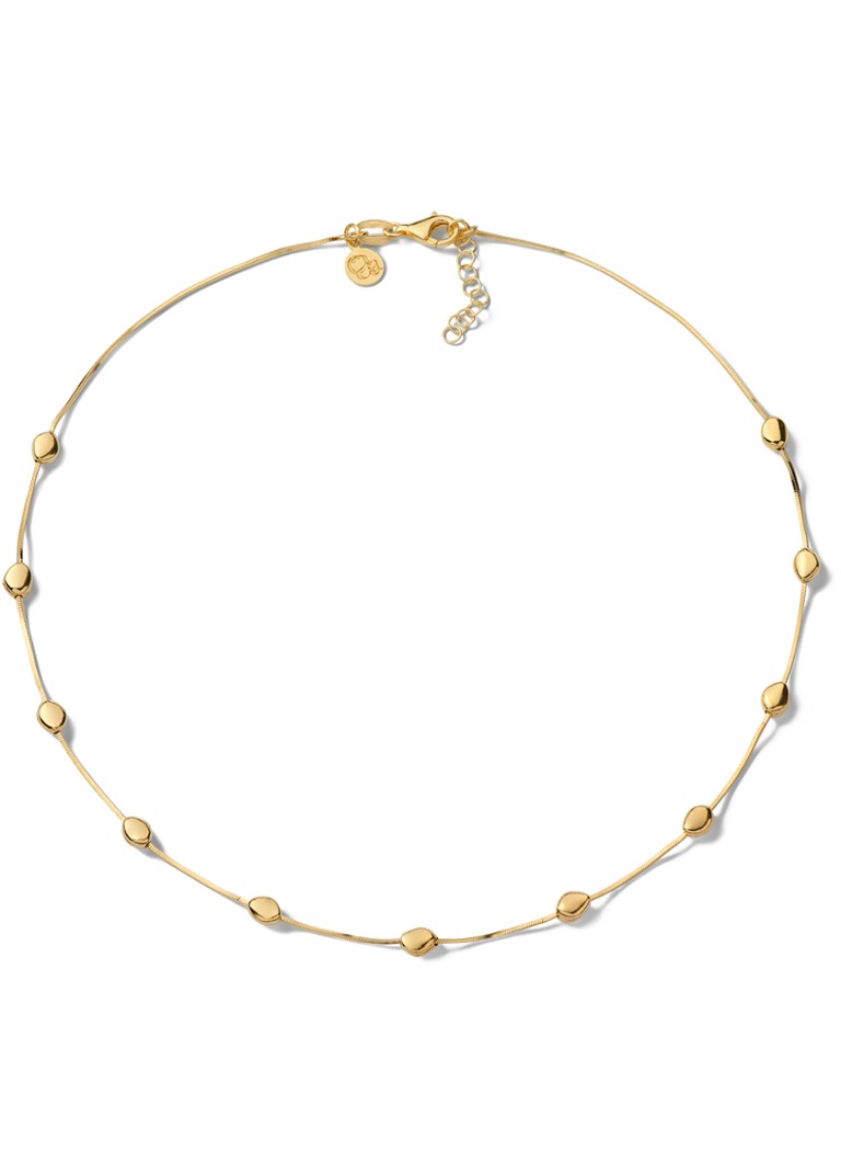 Casa Jewelry Dames Pebbles Shiny ketting verguld in de kleur Goud
