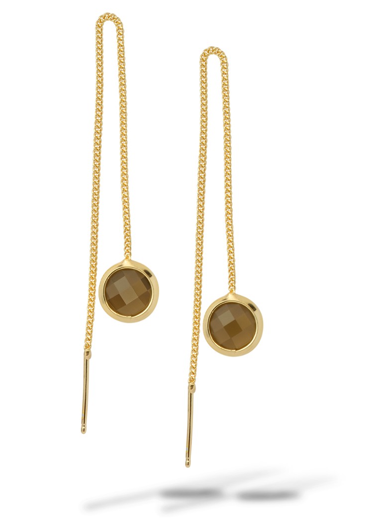 Casa Jewelry Dames Belle oorhangers verguld in de kleur Goud