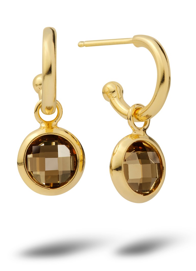 Casa Jewelry Dames Jolie oorringen verguld in de kleur Goud