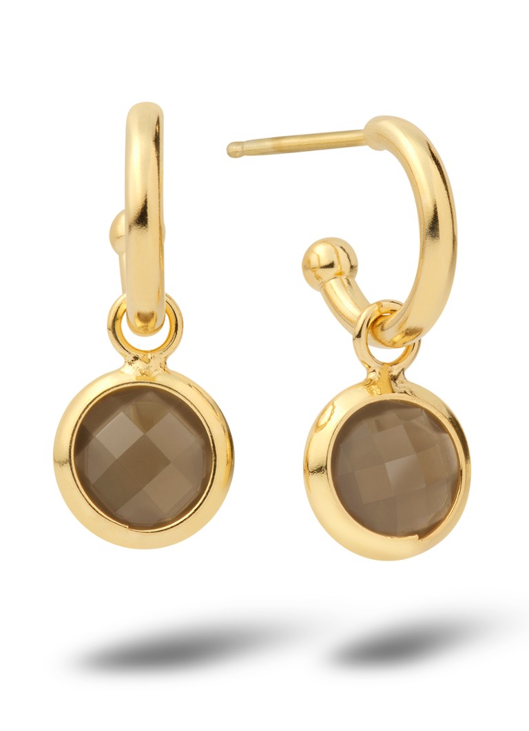 Casa Jewelry Dames Jolie oorringen verguld in de kleur Goud
