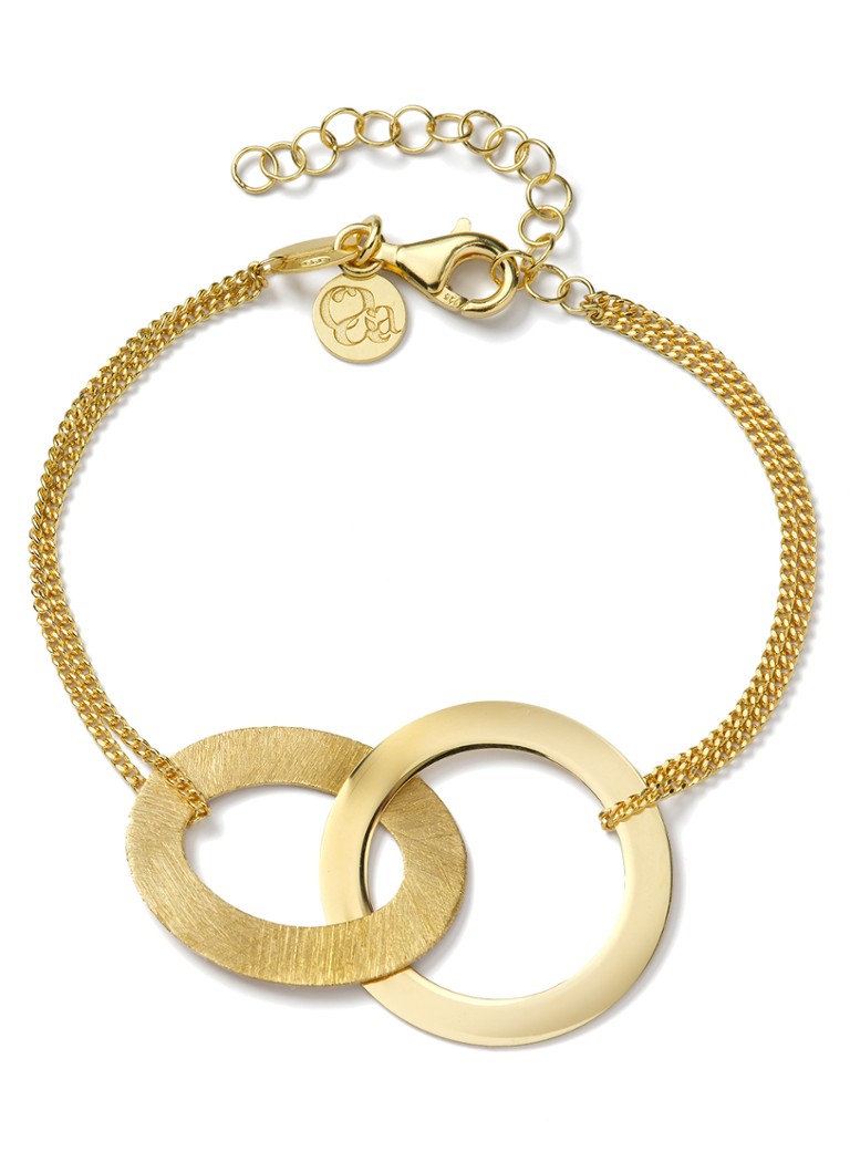 Casa Jewelry Dames Lola Shiny S armband verguld in de kleur Goud