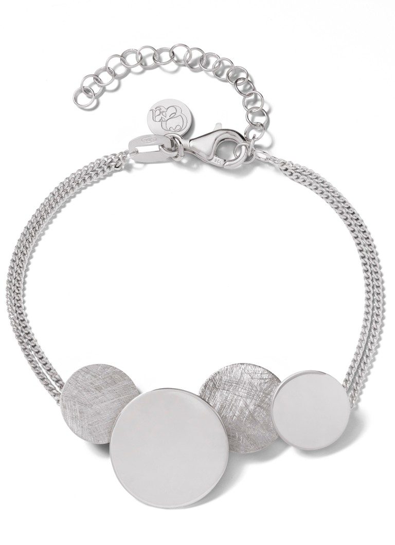 Casa Jewelry Dames Luna Shiny S armband van zilver in de kleur Zilver