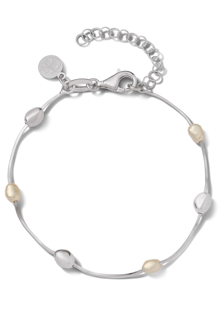Casa Jewelry Dames Pearly Pebbles armband van zilver in de kleur Zilver