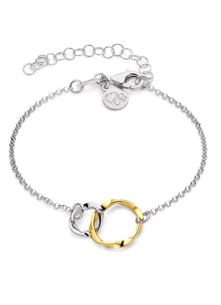 Casa Jewelry Dames Arezzo Bicolor armband van zilver in de kleur Zilver