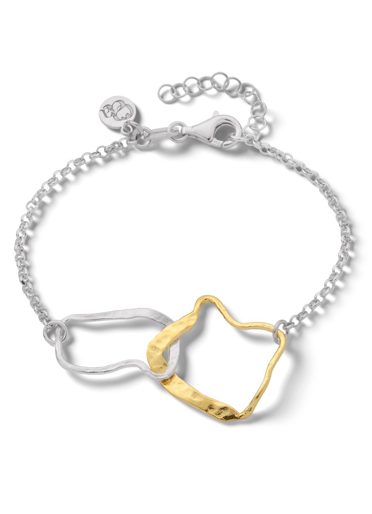 Casa Jewelry Dames Bob Ross S Bicolor armband van zilver in de kleur Zilver