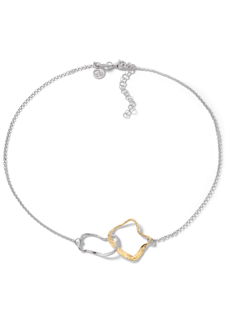 Casa Jewelry Dames Bob Ross Bicolor ketting van zilver in de kleur Zilver