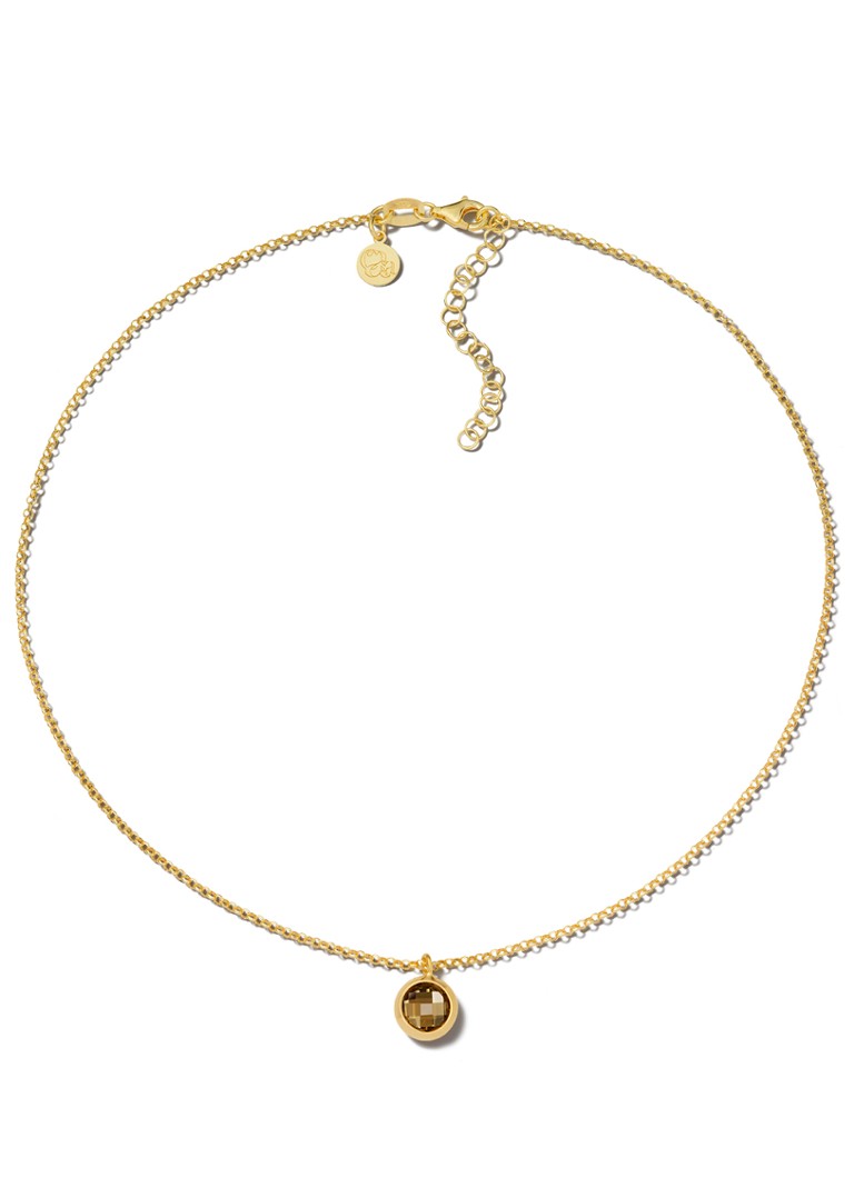 Casa Jewelry Dames Jolie Brown ketting verguld in de kleur Goud