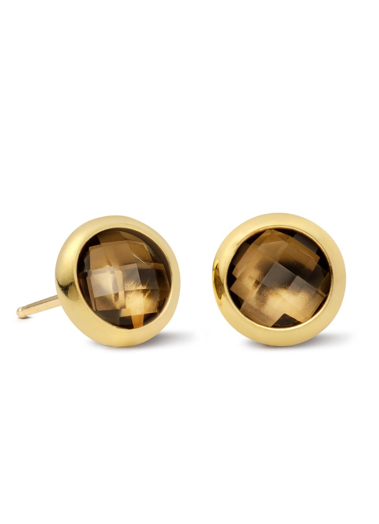 Casa Jewelry Dames Jolie oorknopjes verguld in de kleur Goud