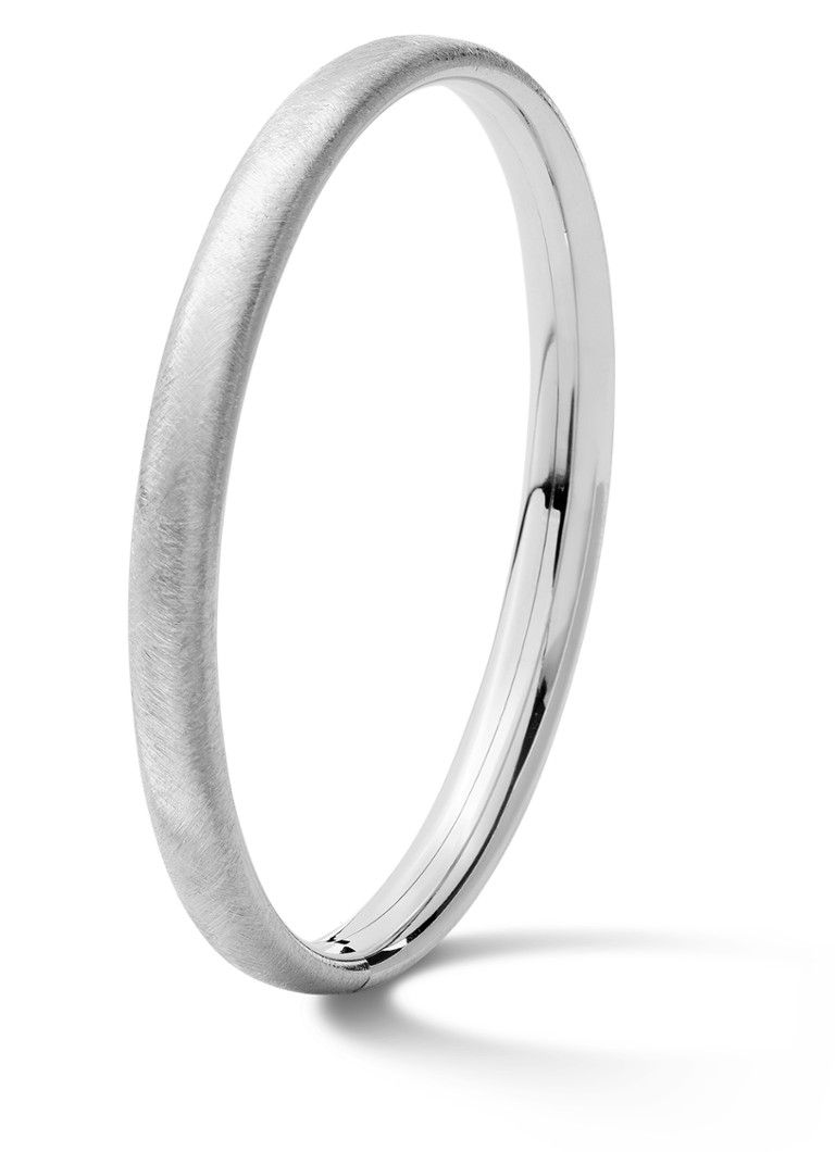 Casa Jewelry Dames Class M Satin bangle van zilver in de kleur Zilver