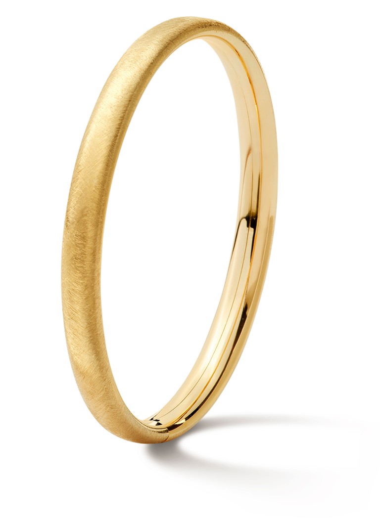 Casa Jewelry Dames Class M Satin bangle verguld in de kleur Goud