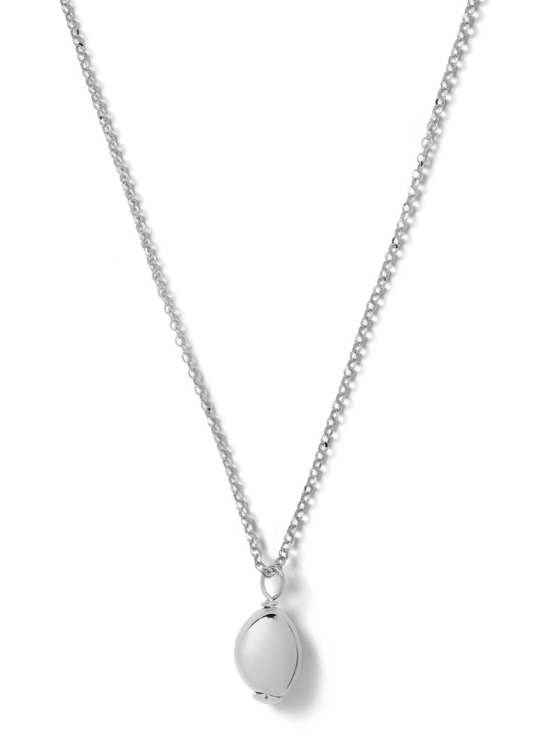 Casa Jewelry Dames Pebbles Max Shiny ketting van zilver in de kleur Zilver