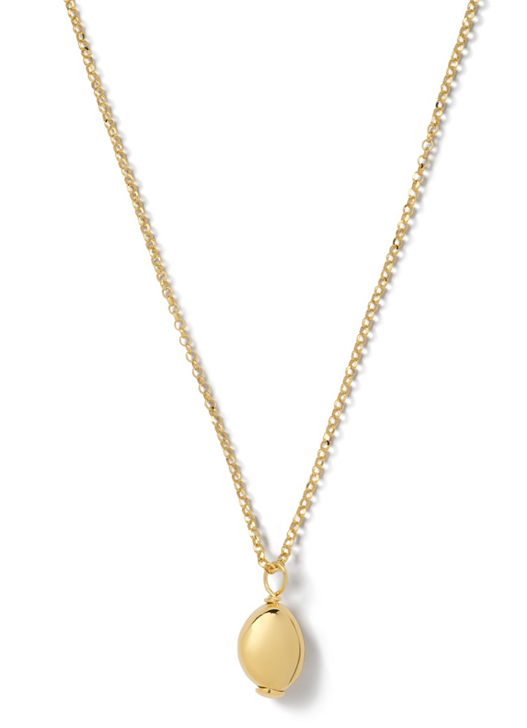 Casa Jewelry Dames Pebbles Max Shiny ketting verguld in de kleur Goud