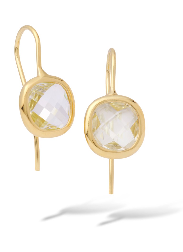 Casa Jewelry Dames Grace oorhangers verguld in de kleur Goud