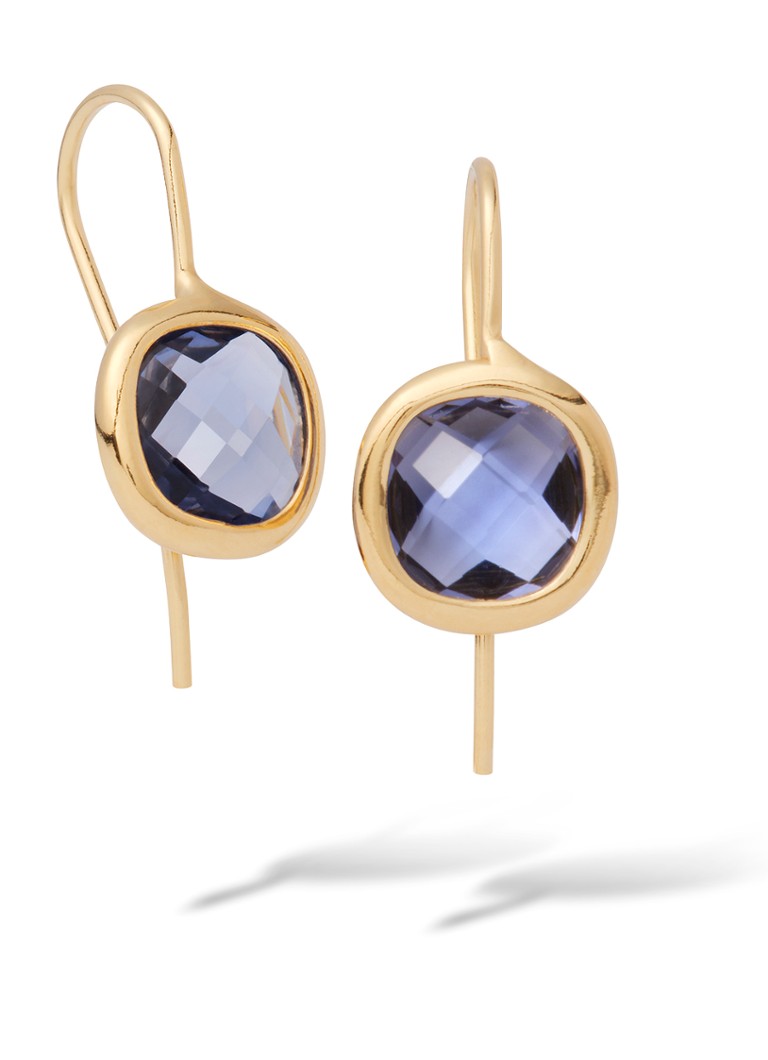 Casa Jewelry Dames Grace oorhangers verguld in de kleur Goud
