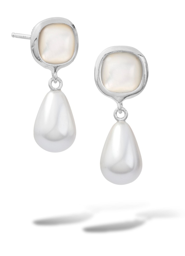 Casa Jewelry Dames Grace oorstekers van zilver in de kleur Zilver
