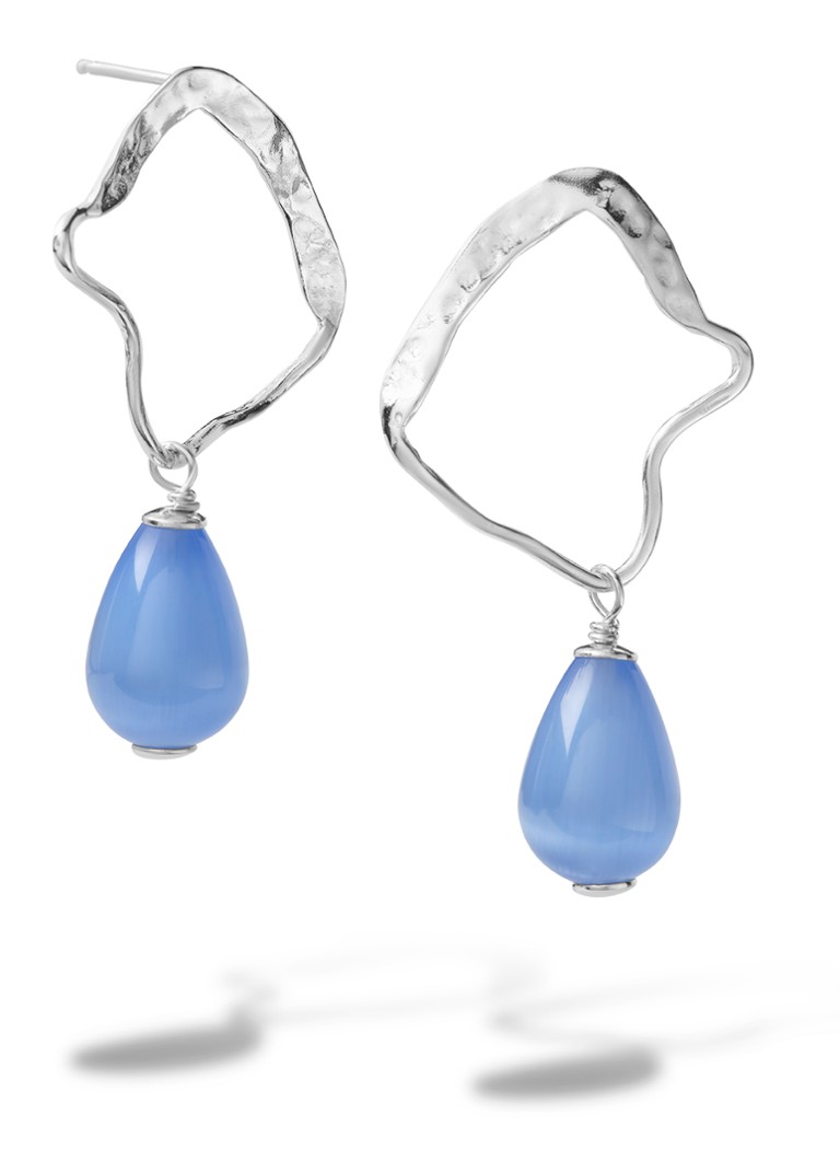 Casa Jewelry Dames Ross oorstekers van zilver in de kleur Zilver