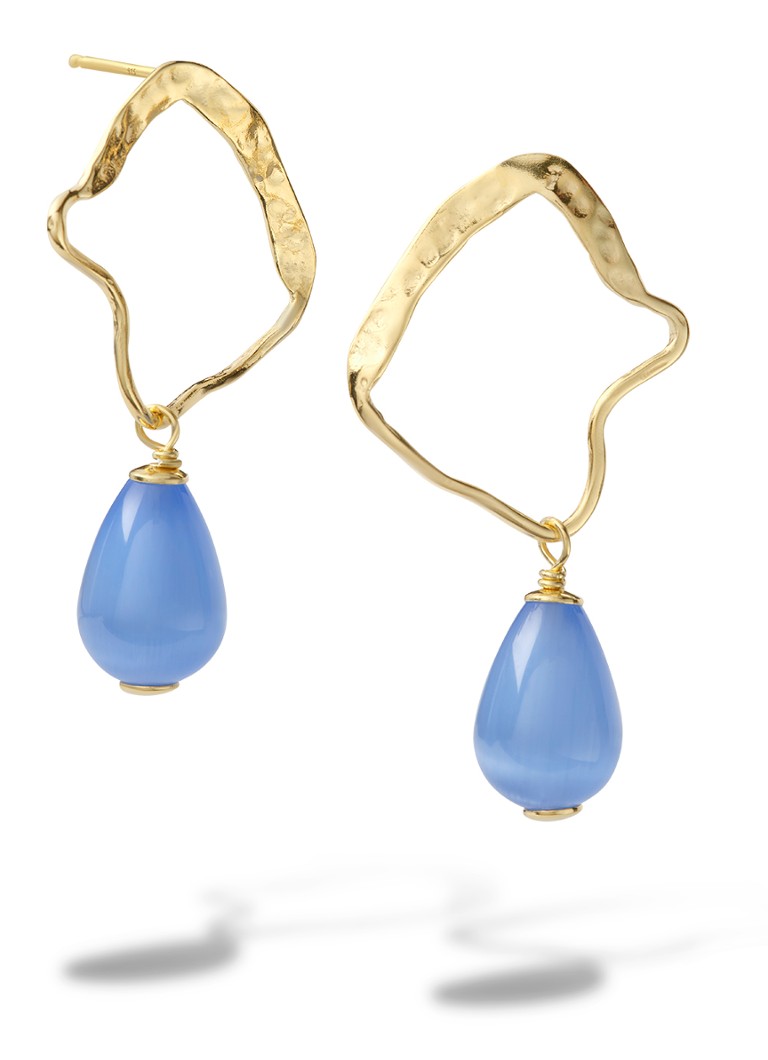 Casa Jewelry Dames Ross oorstekers verguld in de kleur Goud