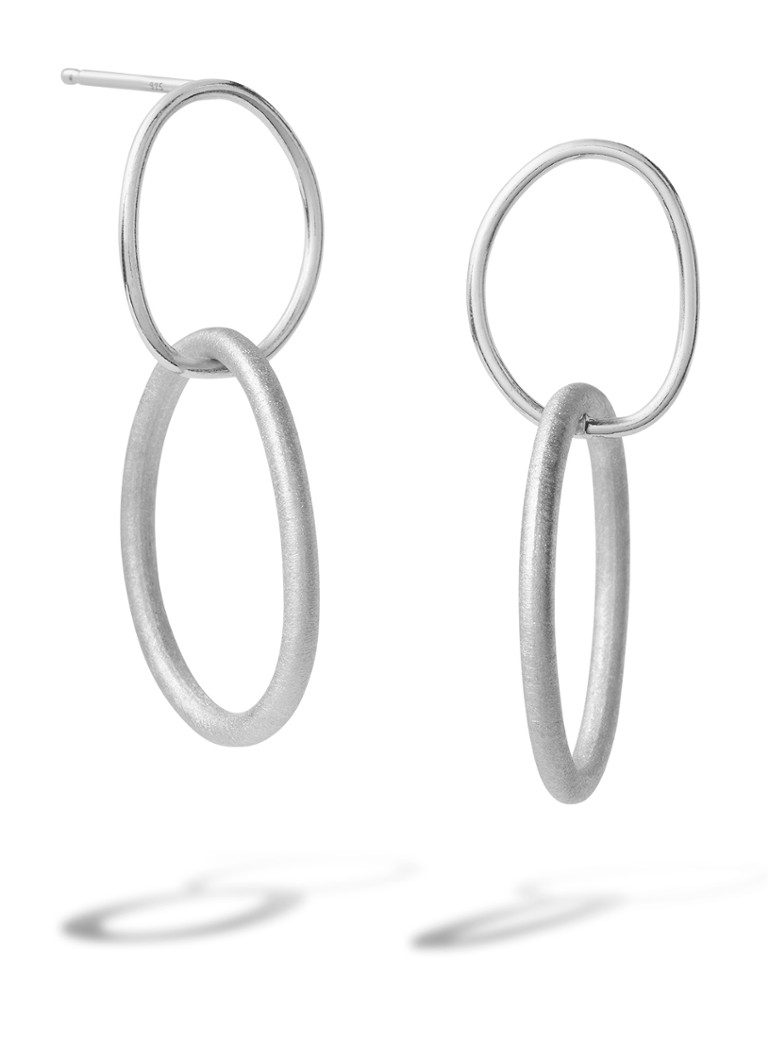 Casa Jewelry Dames Mila S oorstekers van zilver in de kleur Zilver