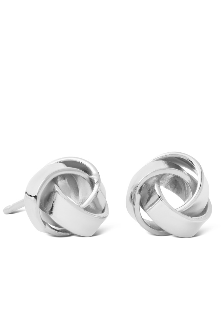 Casa Jewelry Dames Petit Bouton oorstekers van zilver in de kleur Zilver