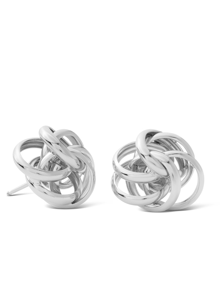 Casa Jewelry Dames Bouton oorstekers van zilver in de kleur Zilver