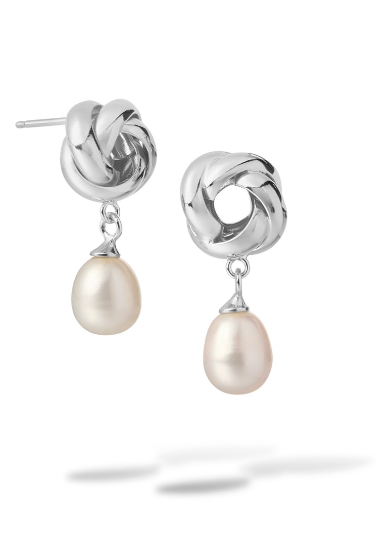 Casa Jewelry Dames Elly oorstekers van zilver in de kleur Zilver