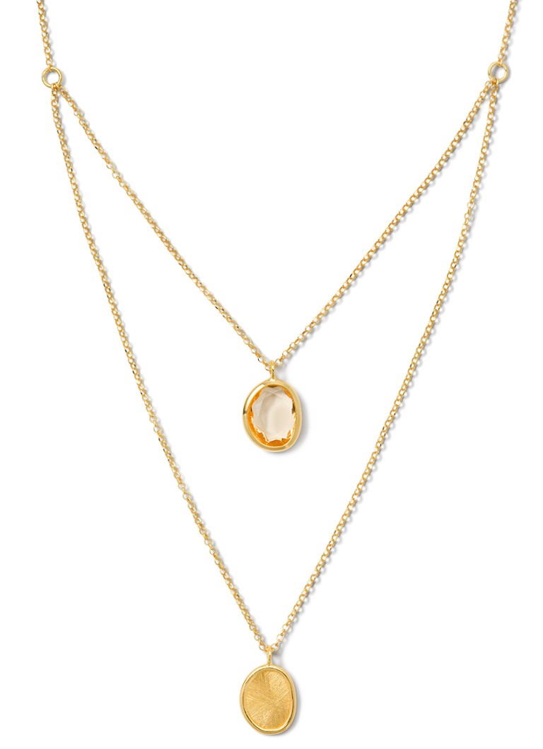 Casa Jewelry Dames Colette ketting verguld in de kleur Goud