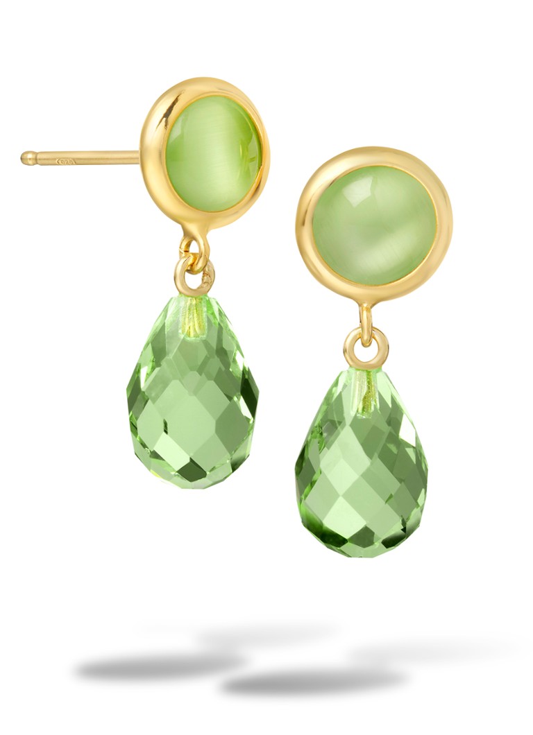 Casa Jewelry Dames Juliette oorstekers verguld in de kleur Goud