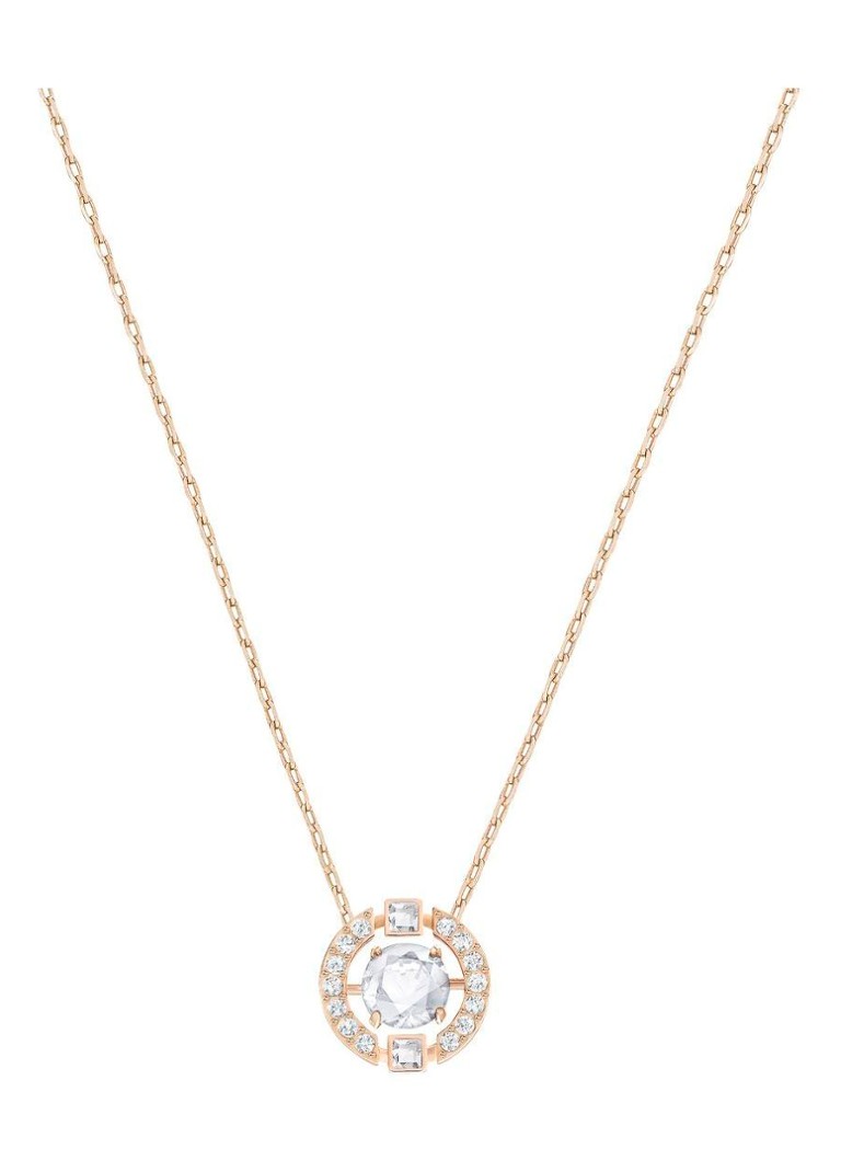 Swarovski Dames Ketting Sparkling Dance in de kleur Roségoud