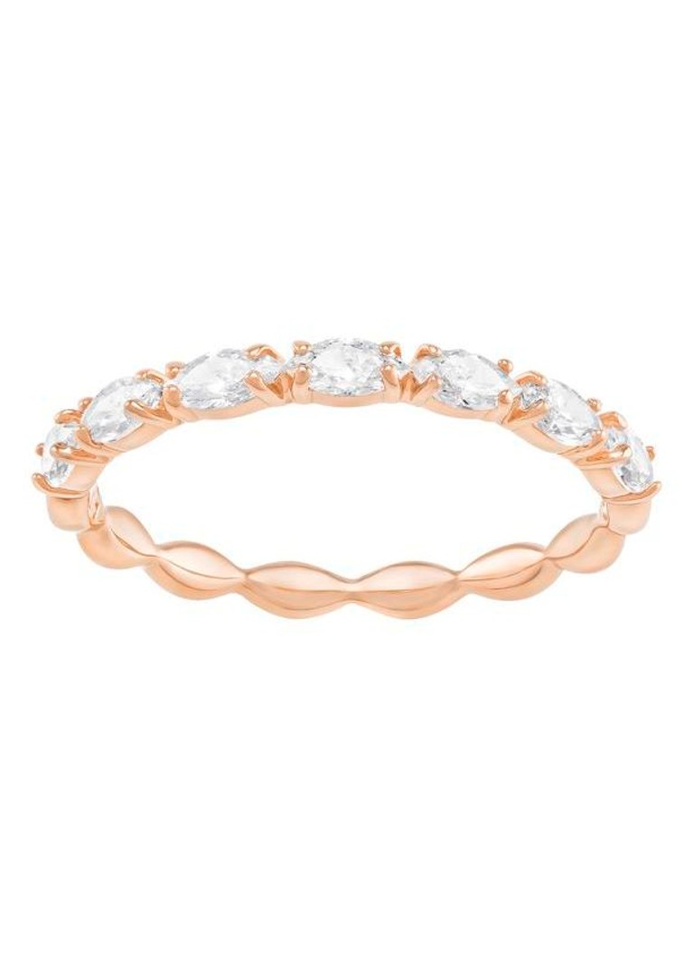 Swarovski Dames Vittore ring met kristal in de kleur Roségoud