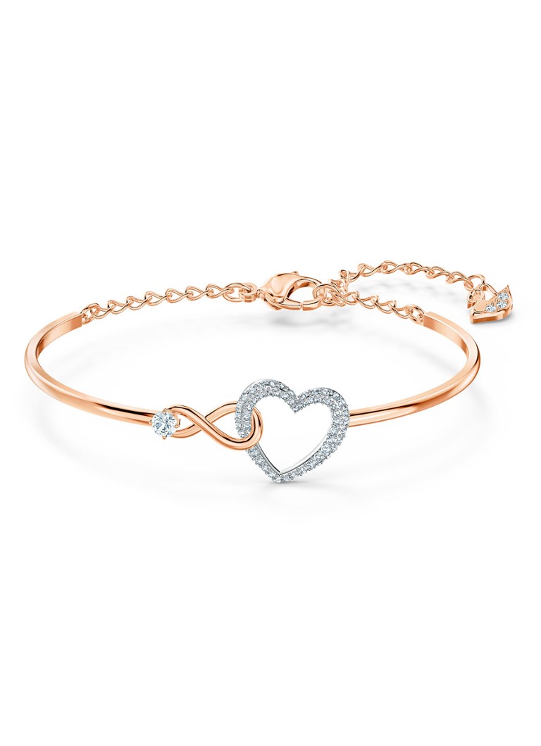 Swarovski Dames Bangle met kristal in de kleur Roségoud