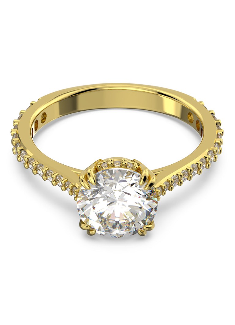 Swarovski Dames Constella ring met kristal in de kleur Goud