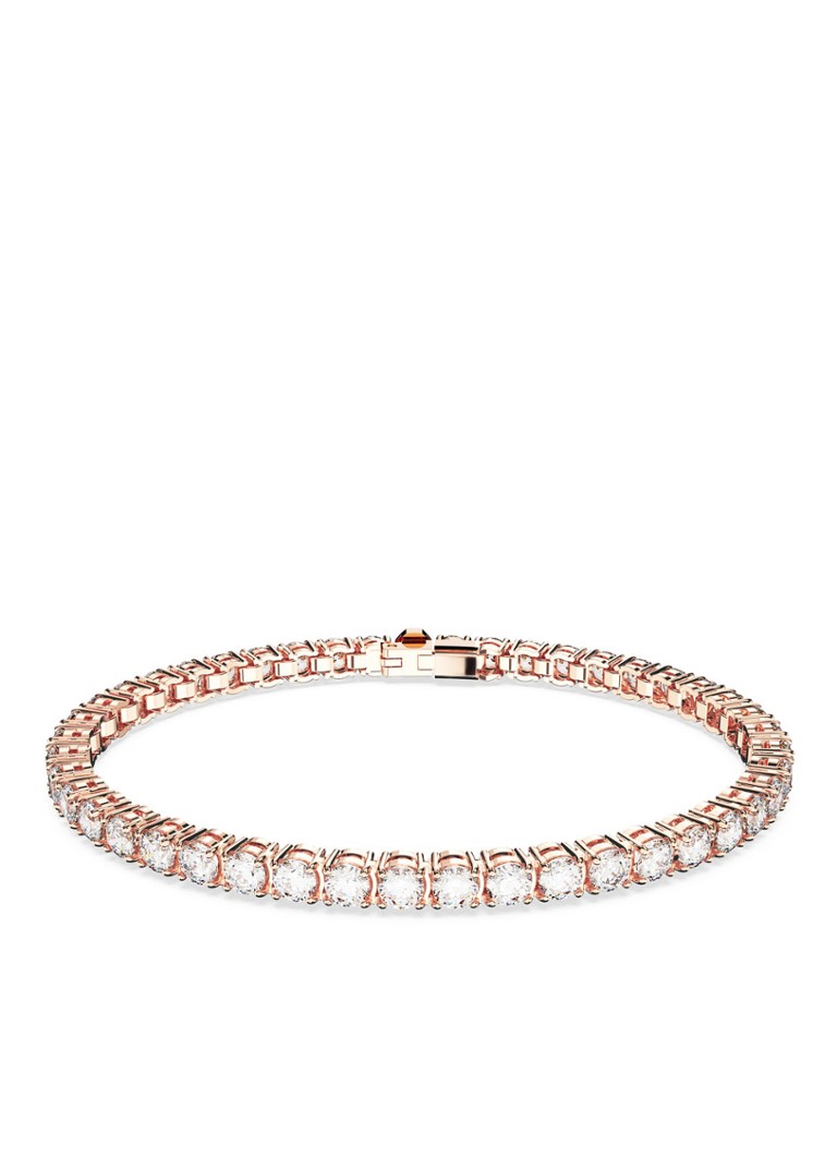 Swarovski Dames Matrix armband met kristal L in de kleur Roségoud