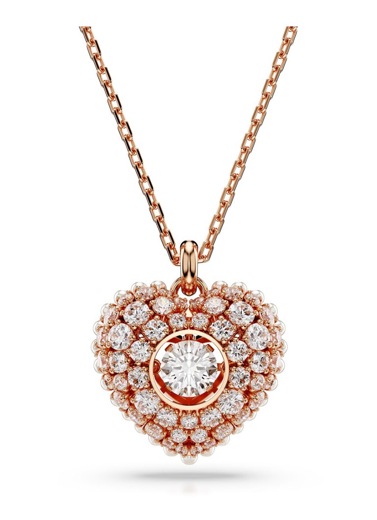 Swarovski Dames Hyperbola ketting verguld in de kleur Roségoud