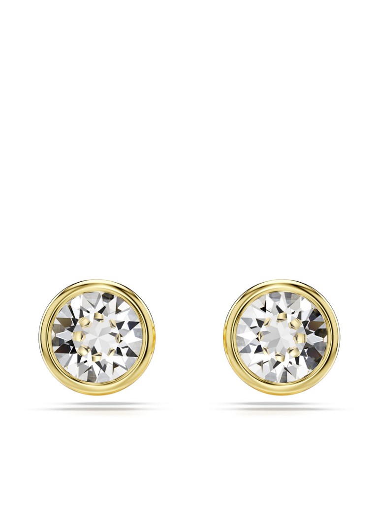 Swarovski Dames Imber oorknopjes verguld in de kleur Goud