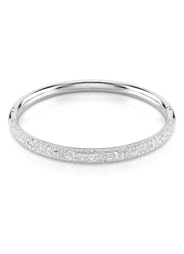 Swarovski Dames Meteora bangle met kristal M in de kleur Zilver