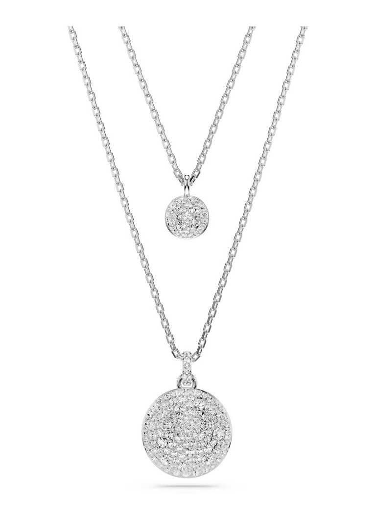 Swarovski Dames Meteora ketting met kristal in de kleur Zilver