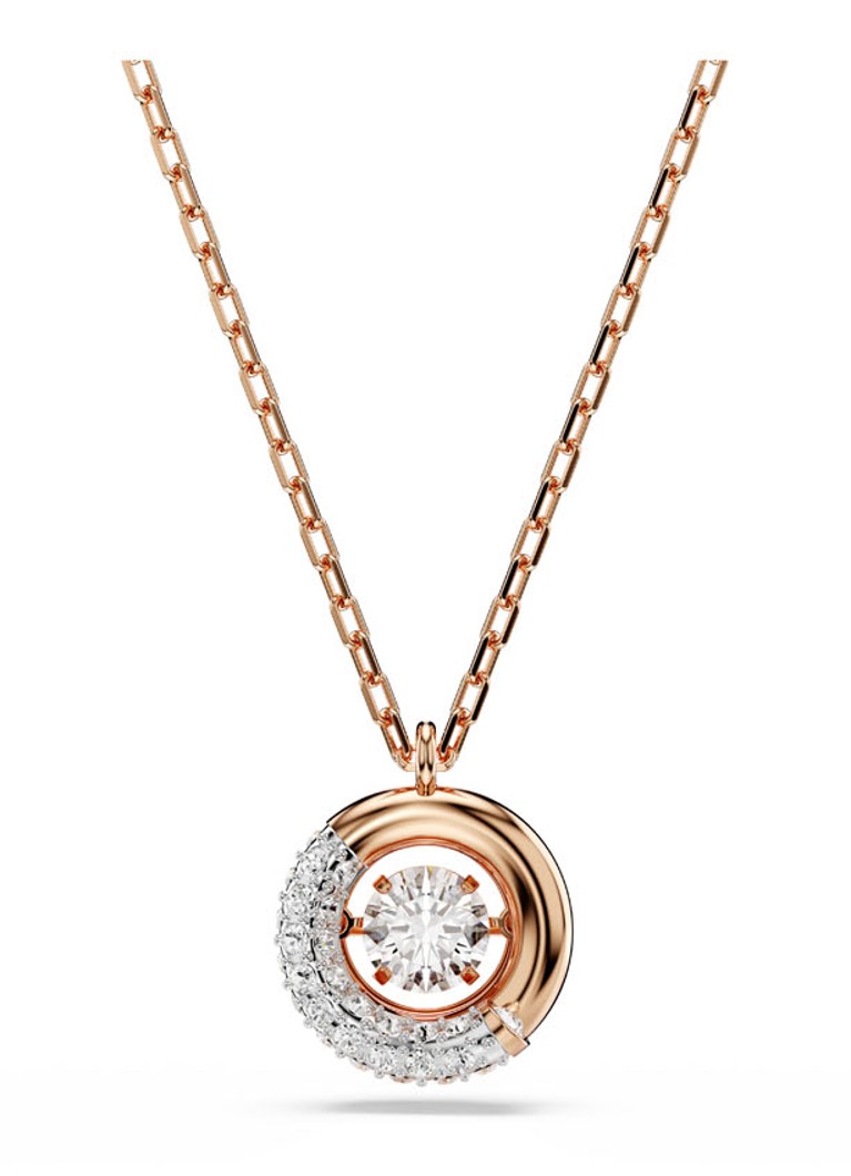 Swarovski Dames Dextera ketting met kristal in de kleur Roségoud