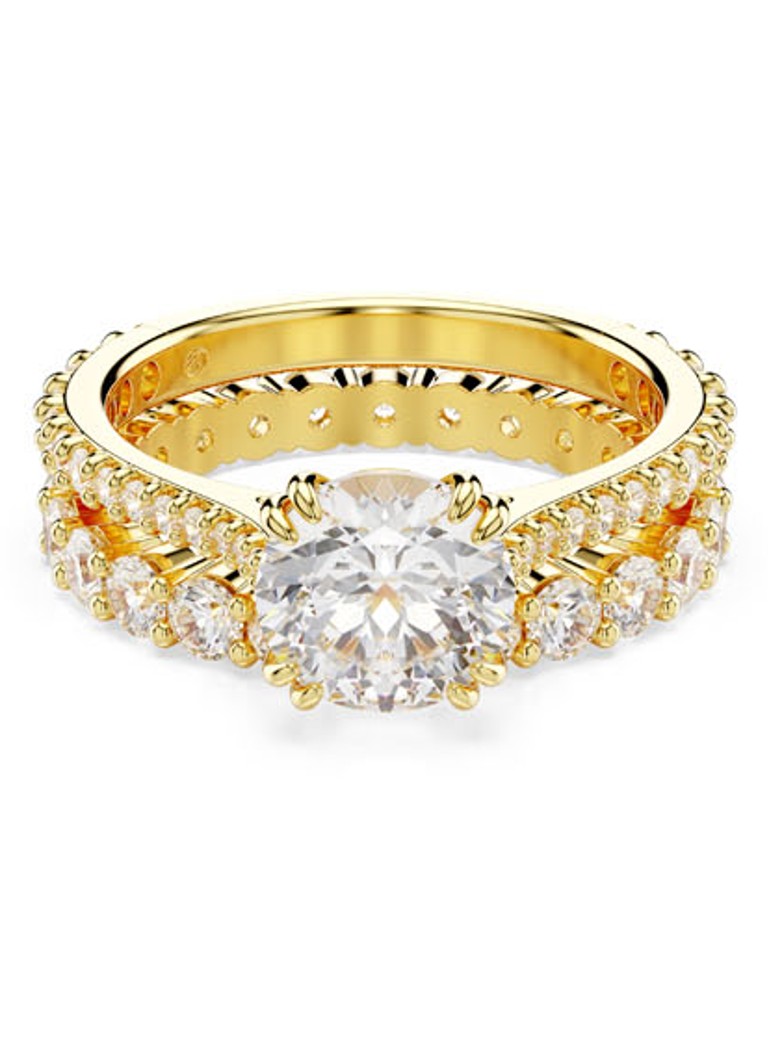 Swarovski Dames Stilla Double ring verguld in de kleur Goud