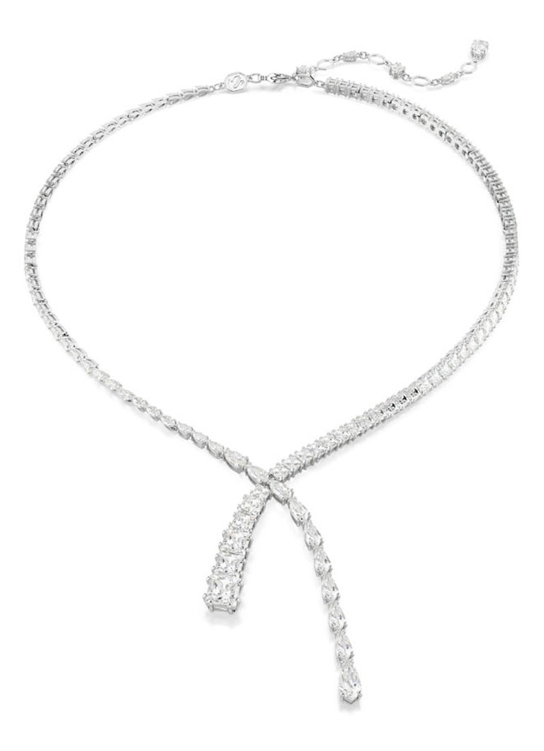 Swarovski Dames Matrix ketting met zirkonia in de kleur Zilver