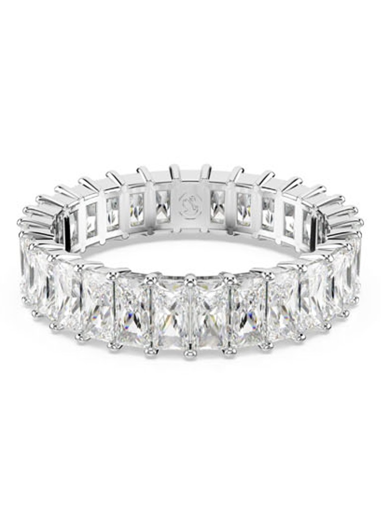 Swarovski Dames Matrix ring met zirkonia 52 in de kleur Zilver
