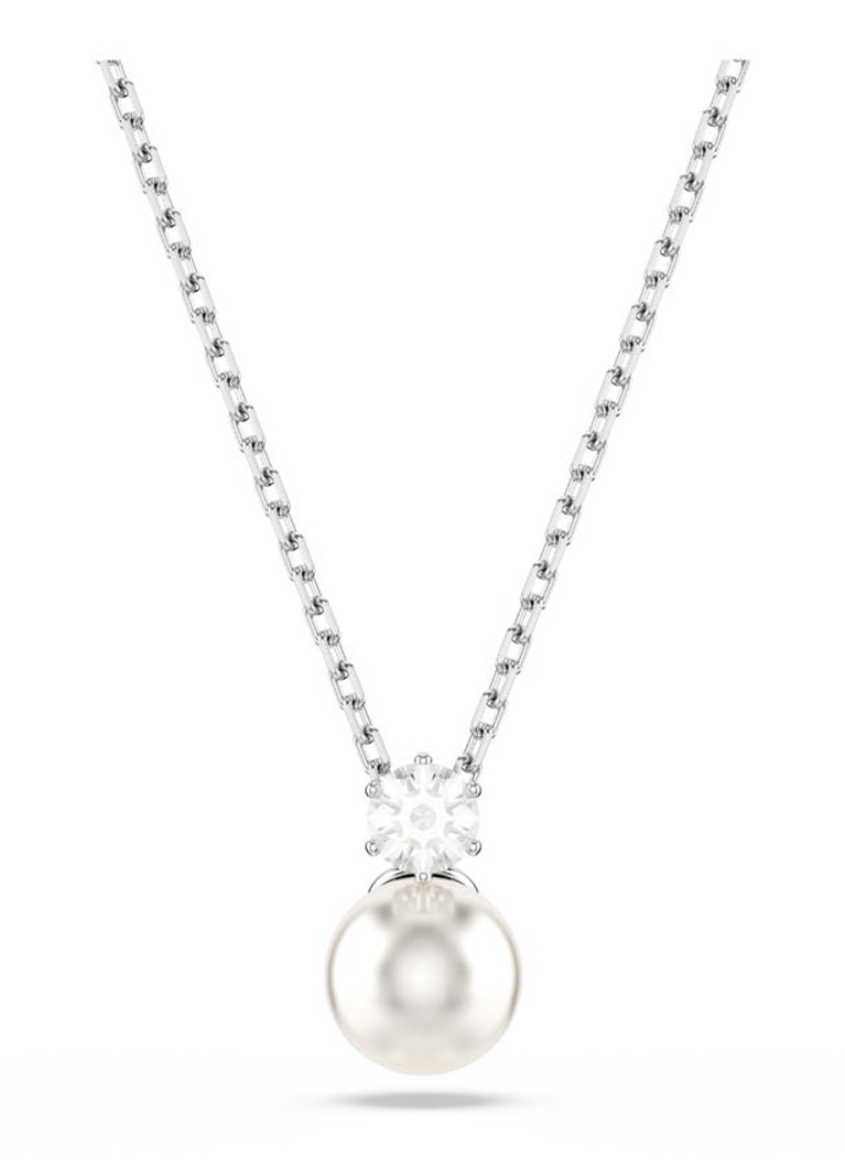Swarovski Dames Matrix ketting met kristal in de kleur Zilver