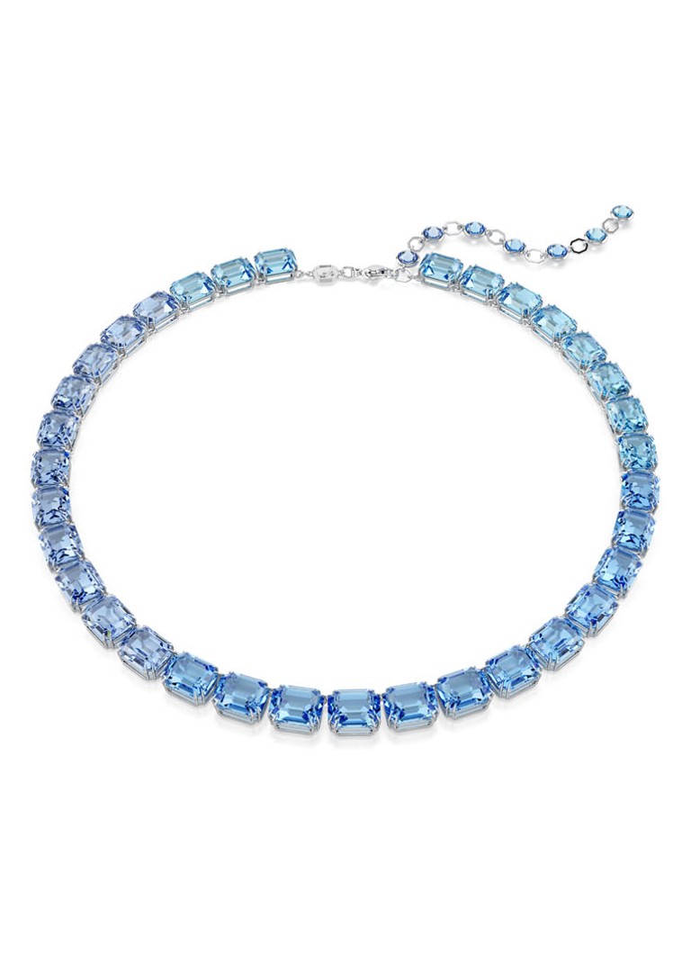 Swarovski Dames Millenia ketting met Swarovski ReCreated™ kristal in de kleur Blauw