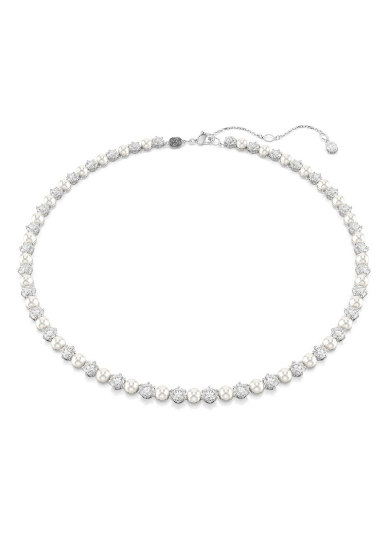 Swarovski Dames Matrix ketting met kristal in de kleur Zilver