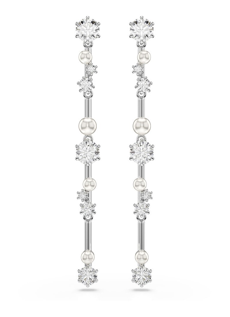 Swarovski Dames Constella oorstekers met kristal in de kleur Zilver