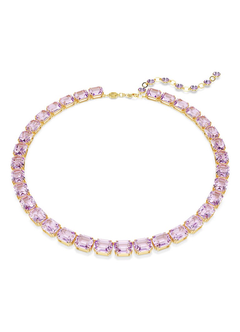 Swarovski Dames Millenia ketting met kristal in de kleur Roze