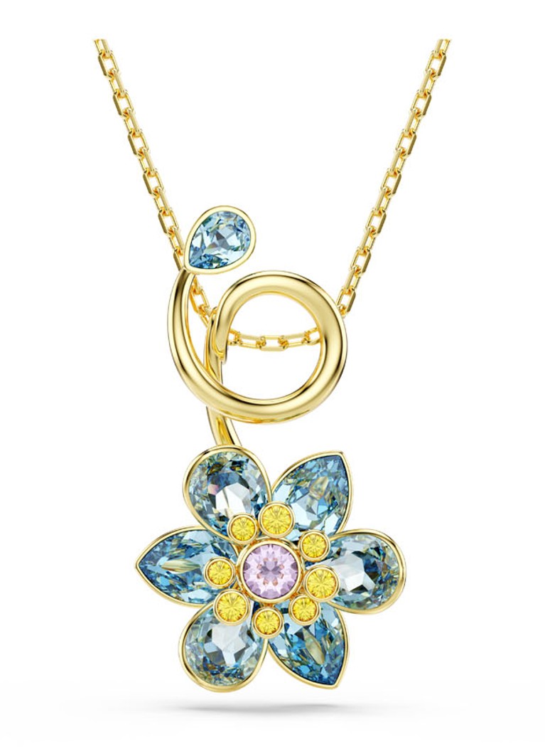 Swarovski Dames Idyllia ketting verguld met kristal in de kleur Goud