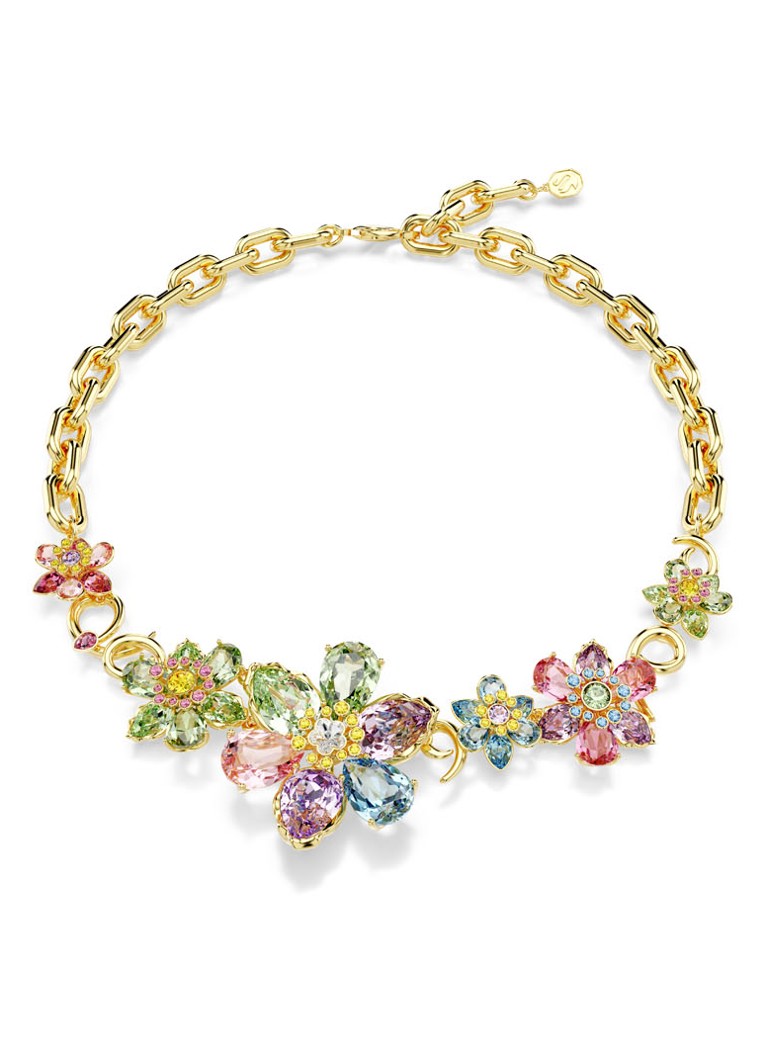 Swarovski Dames Idyllia ketting met kristal in de kleur Goud