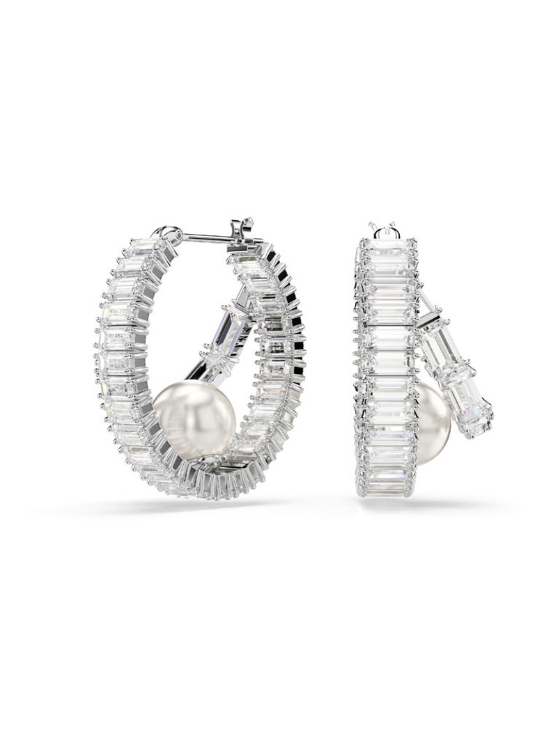 Swarovski Dames SS25 Capsule oorringen met kristal in de kleur Zilver
