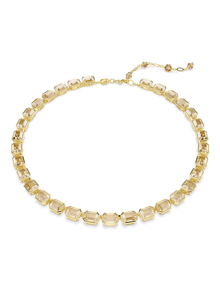 Swarovski Dames Millenia ketting met kristal in de kleur Goud
